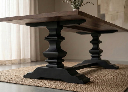 The Sierra Sculpted Table in Walnut