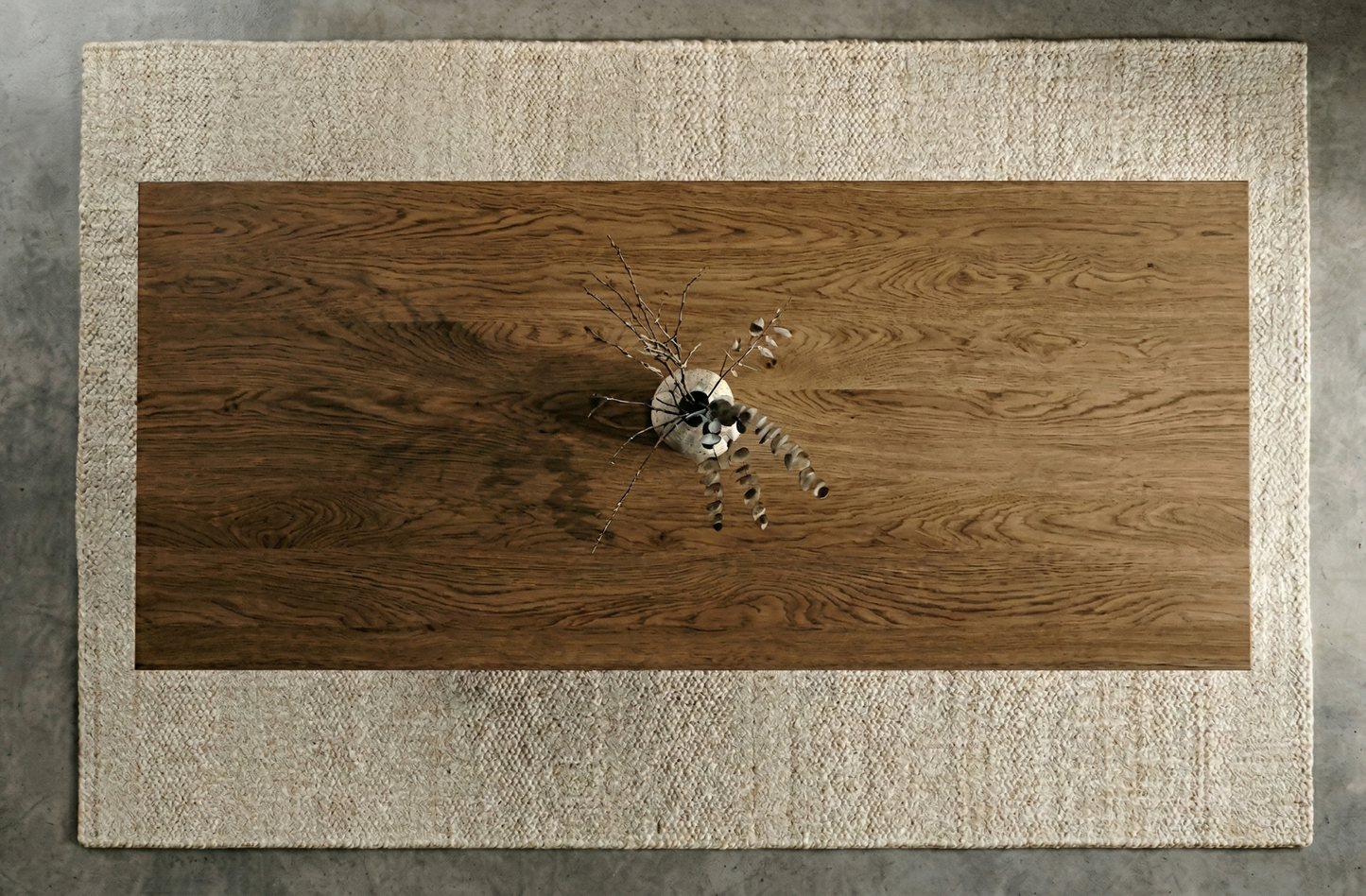The Dune Trestle Table in Oak