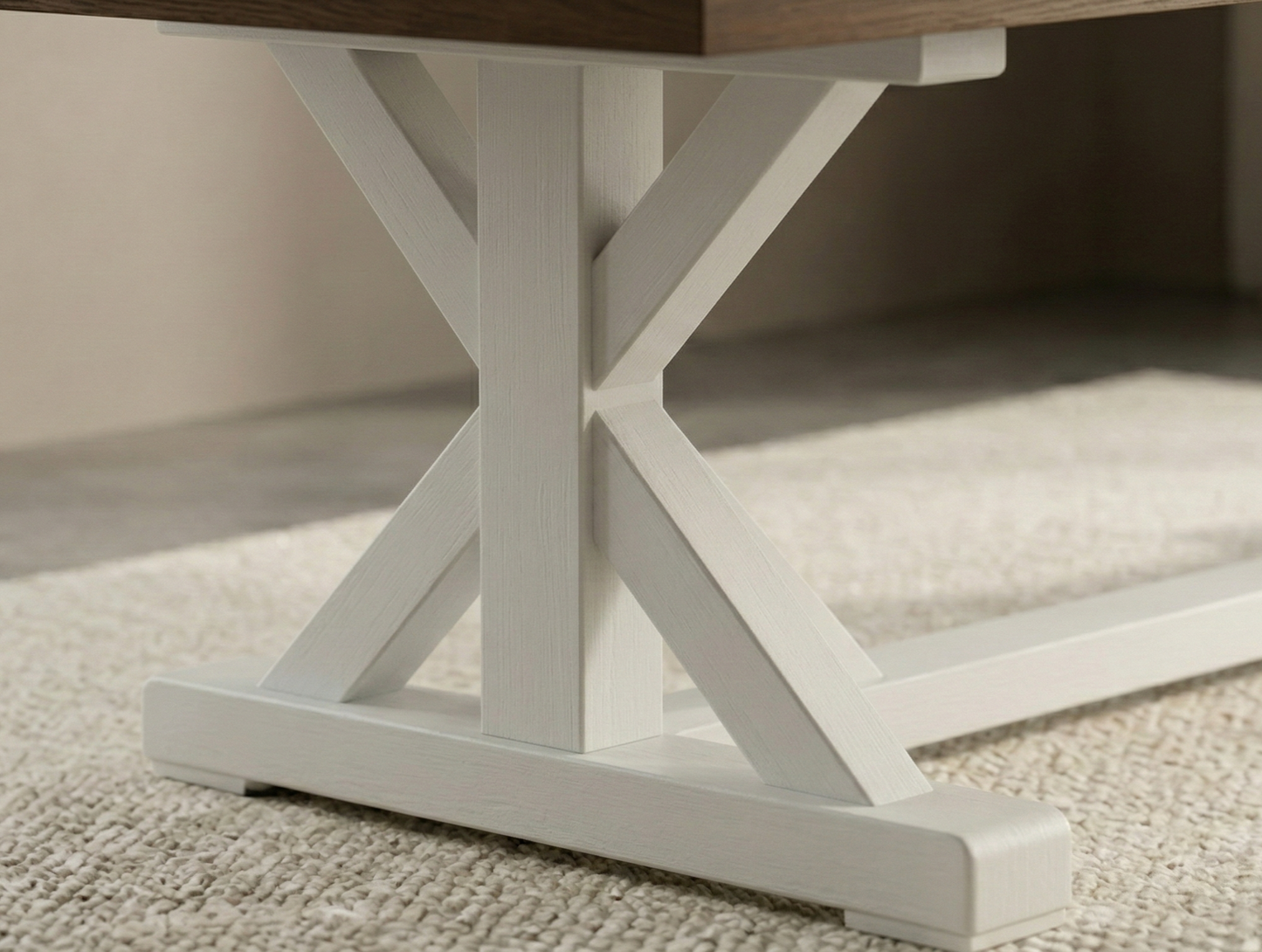 The Dune Trestle Table in Oak