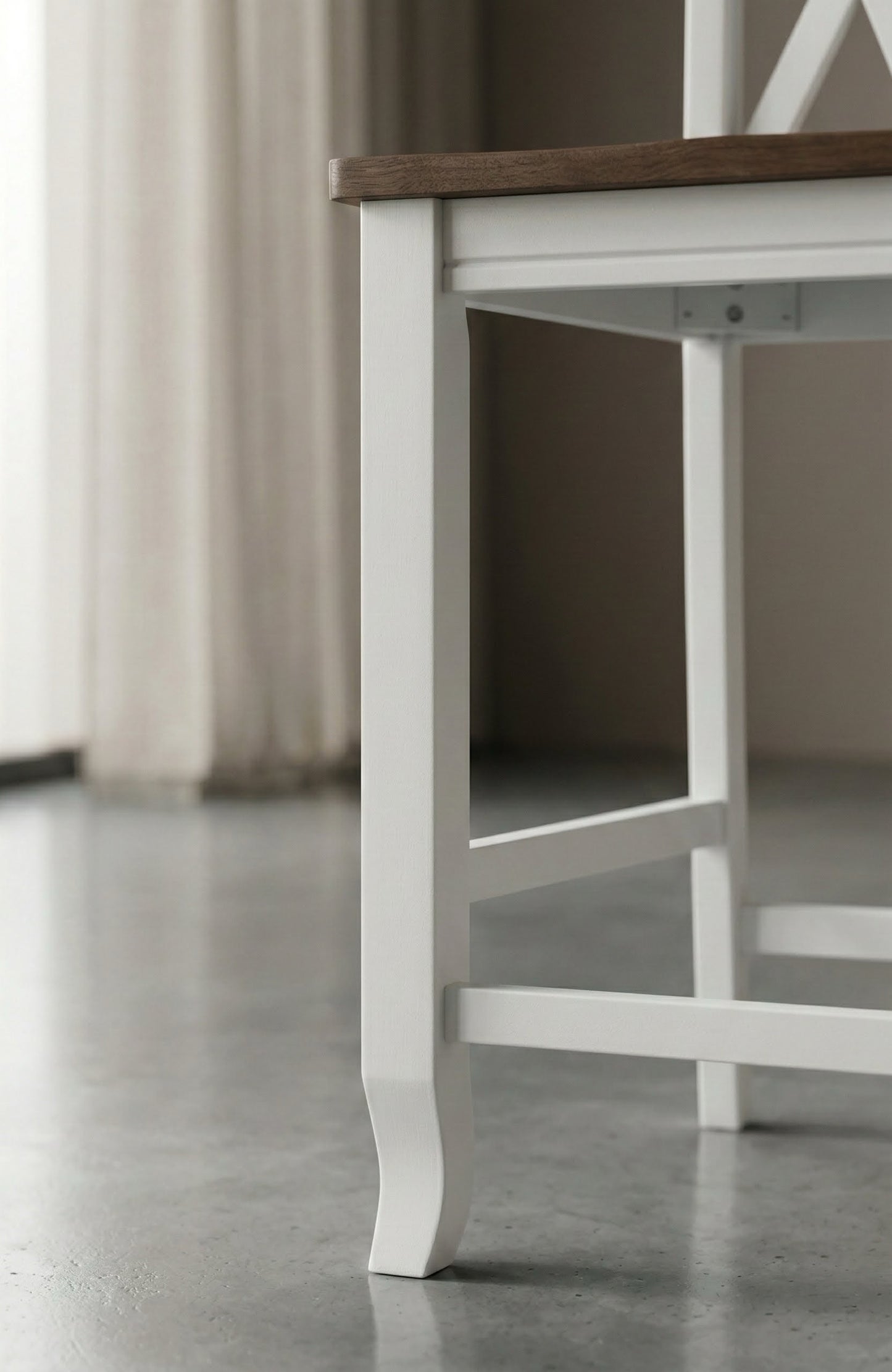 The Double X Back Stool