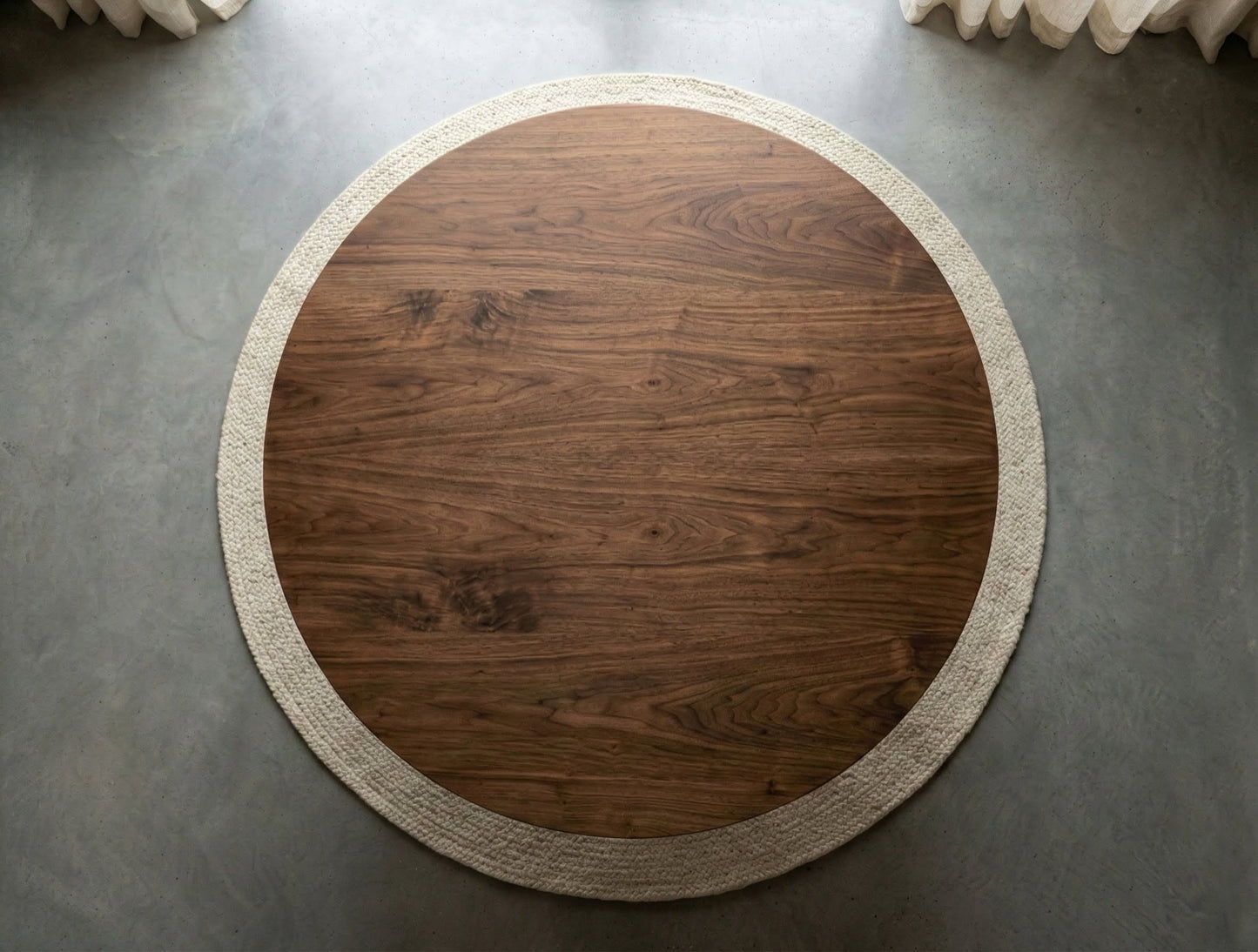 Ann Single Pedestal Table in Walnut