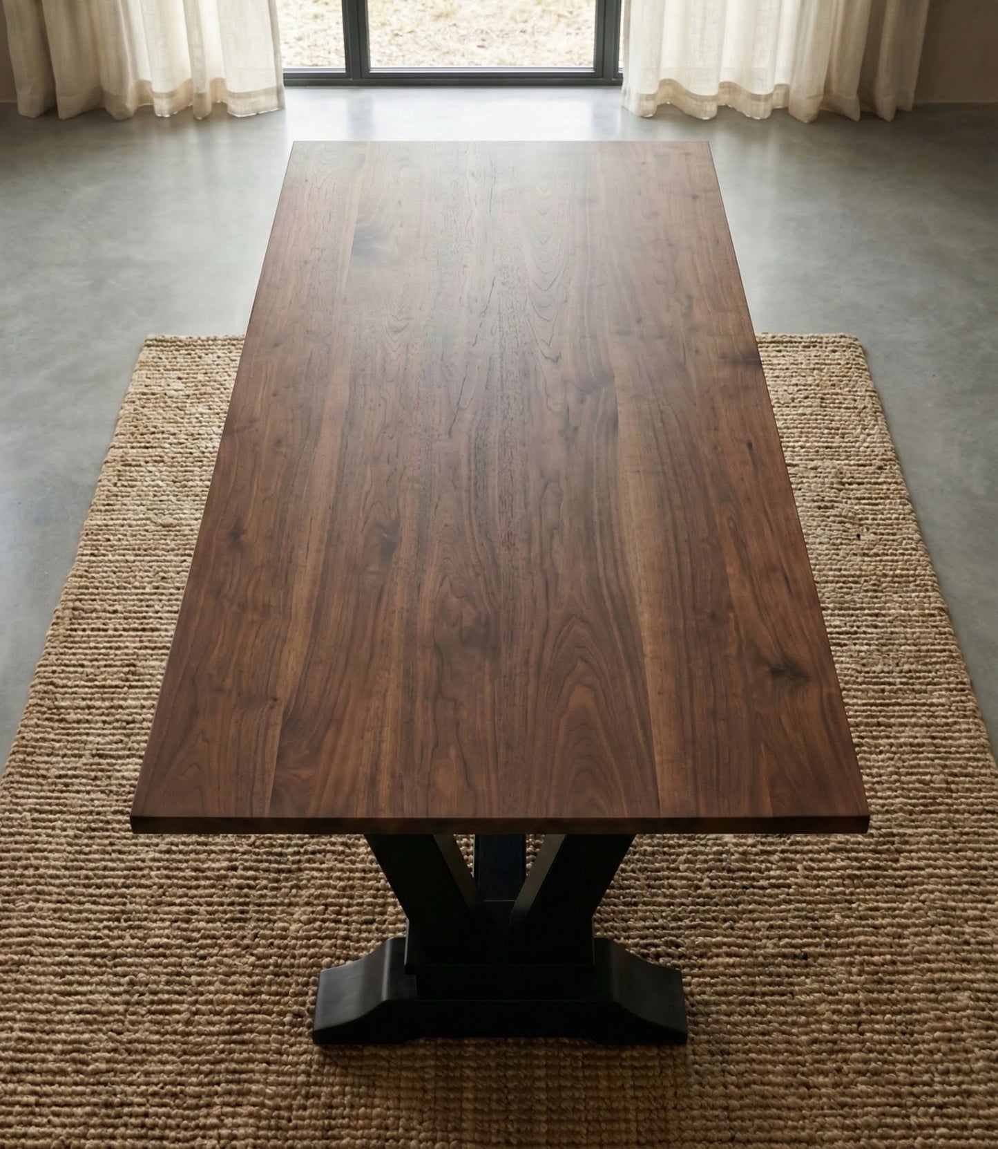 Victor Trestle Table in Walnut