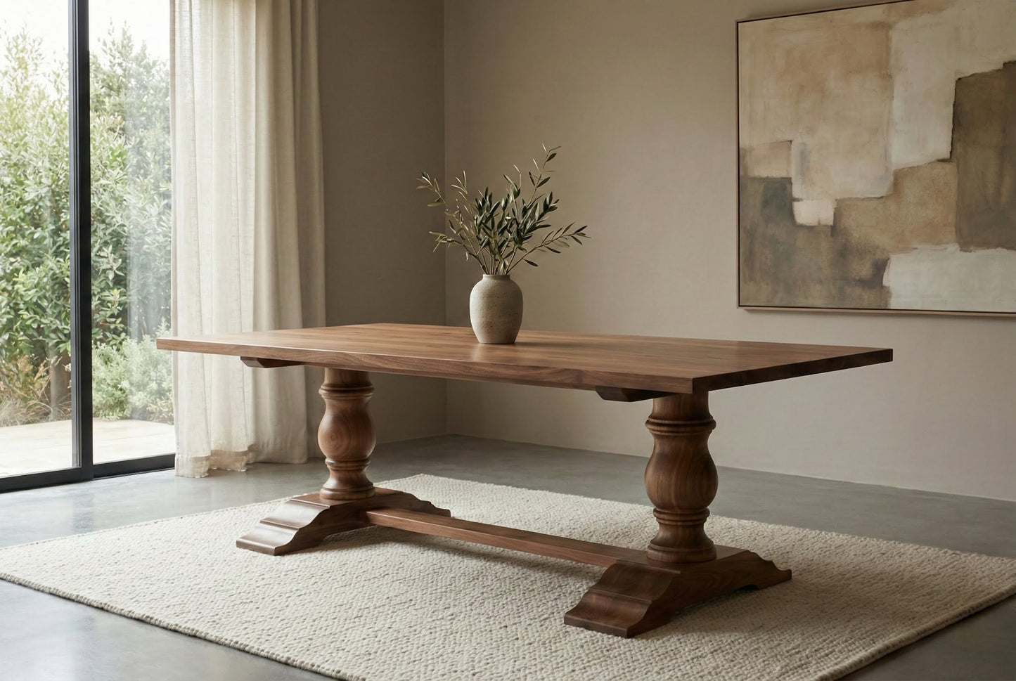 Whitmore Pedestal Table in Oak